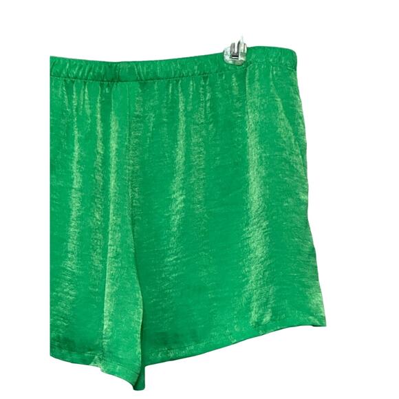 Abound Shorts High Rise Elastic Waistband Lightweight Solid Green Women's L NWOT - Picture 6 of 8